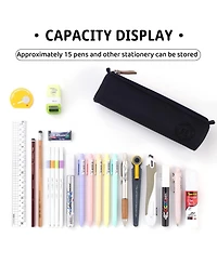 Danrong Small Pencil Case Pouch Stationery Pen Bag Office Supplies