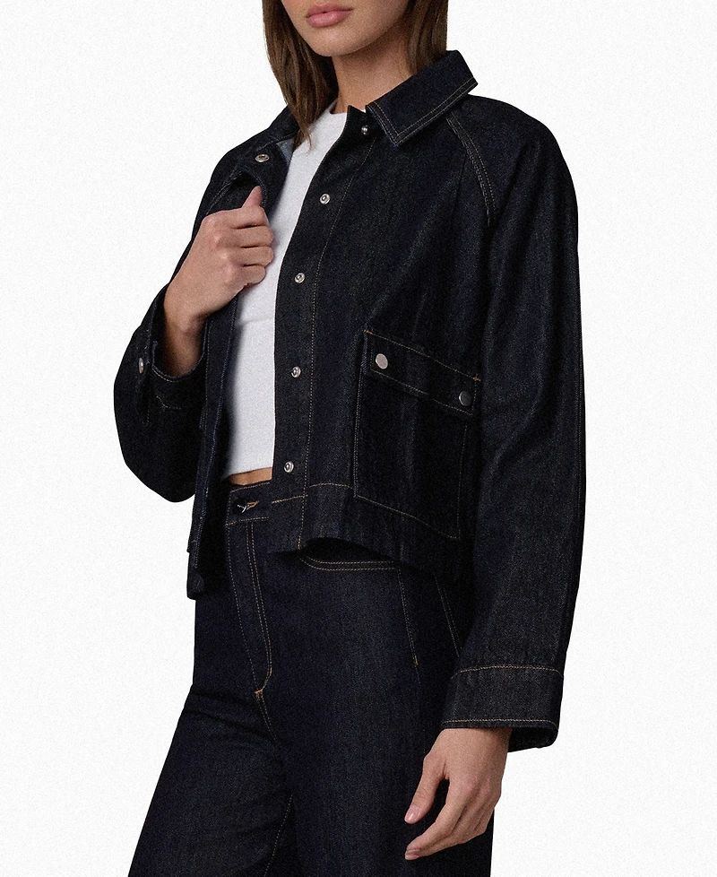 Joe's Jeans Women's Collared Patch Pocket Swing Jacket