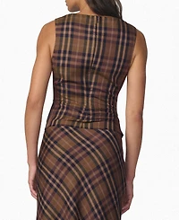Joe's Jeans Women's The Meg Plaid Sleeveless Top