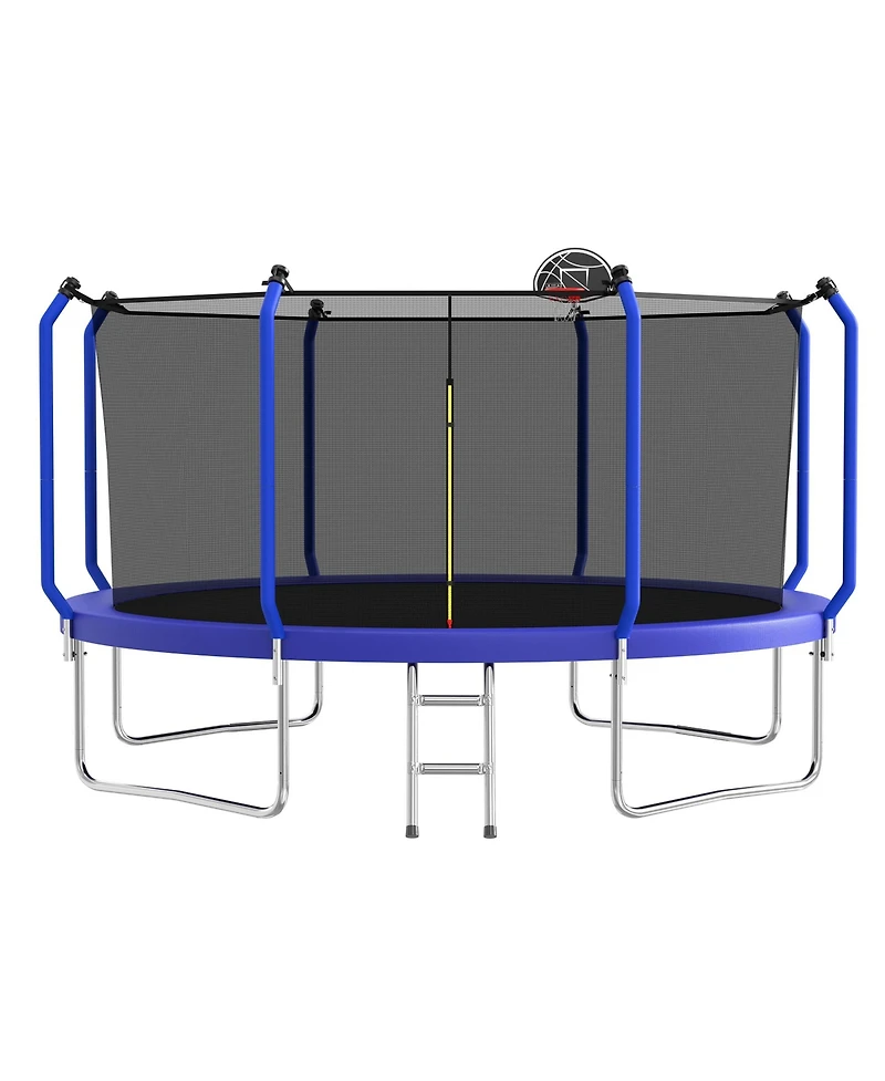 Zeny Trampoline with Basketball Hoop