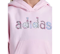 adidas Girls' 2T-6X Long-Sleeve Hoodie and Jogger Pants, 2-Piece Set