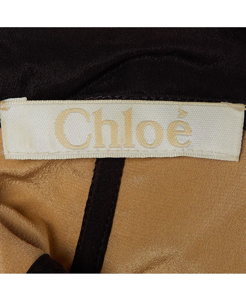 Pre-Owned Chloe Women's Pre-Owned Chloandeacute Crepe Pleated Strapless Mini Dress