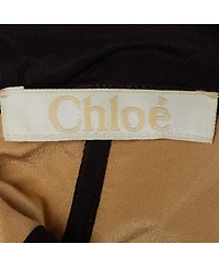 Pre-Owned Chloe Women's Pre-Owned Chloandeacute Crepe Pleated Strapless Mini Dress