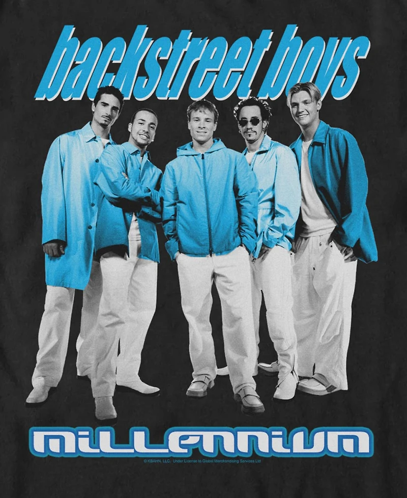Fifth Sun Men's Backstreet Boys Blue Group T-Shirt