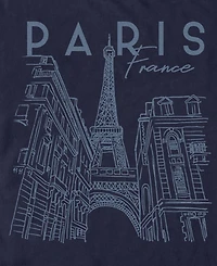 Fifth Sun Men's Paris City Sketchy T-Shirt