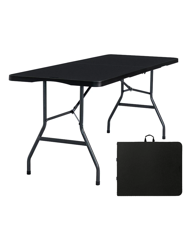 Piscifun Folding Table Portable Heavy Duty Plastic Fold In Half Utility Dining Indoor Outdoor Carrying Handle Camping Picnic Party
