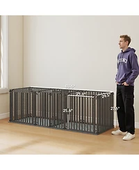 Ruie 83 in Extra Large Heavy Duty Dog Crate with Divider and Mat