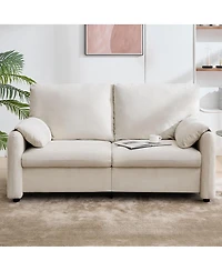 Streamdale Furniture 60-Inch Minimalist Down-Filled Sofa