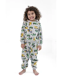 John Deere Kids Outfit/Sets(4T-5T)Toddler Boys' 2-Piece Fleece Sweatshirt and Pants Set