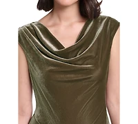 Jessica Howard Women's Cowl Neck Midi Dress