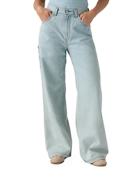Levi's Women's Cinch-Waist Carpenter Lightweight Baggy Jeans