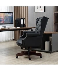 Streamdale Furniture Ergonomic Executive Office Chair - Thick Padded Pu Leather Desk Chair