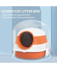 Ruie Dome Covered Cat Litter Box with Lid Scoop and Air Freshener