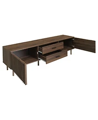 Streamdale Furniture 70-Inch Modern Tv Stand for TVs up to 80 Inches with Storage and Wood Legs