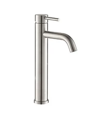 Busdays Single Hole Single Handle Bathroom Sink Faucet Modern Design Easy Install Matte Brushed Nickel