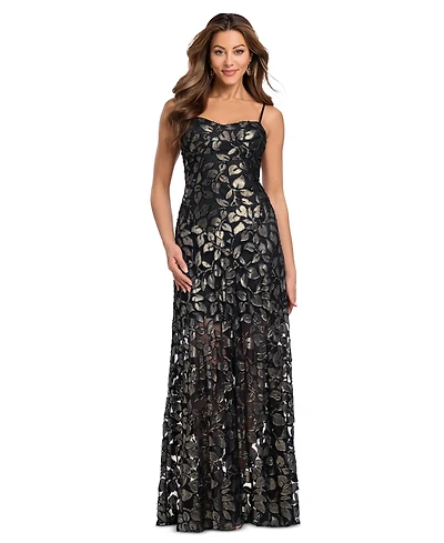 Betsy & Adam Women's Sweetheart Neck Gown