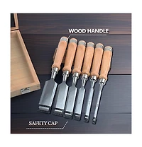 Xdovet Wood Chisel Set Woodworking Carving Kit Honing Guide Stone Case