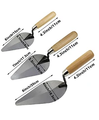 Xdovet Brick Trowel Set Wood Handle Masonry Tool