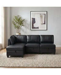 Streamdale Furniture Flexible Modular 4-Seater Sofa with Storage and Sleeper Function