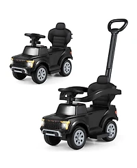 Slickblue Toddler 3-in-1 Push Car Ride-On with Safety Guard and Handle