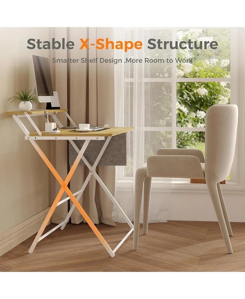 homfan Folding Desk No Assembly
