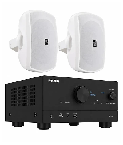 Yamaha Rx-V4A 5.2-Channel Av Receiver with Outdoor Speakers