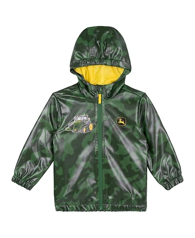 John Deere Toddler (2T-5T) Boys Hooded Rain Jacket