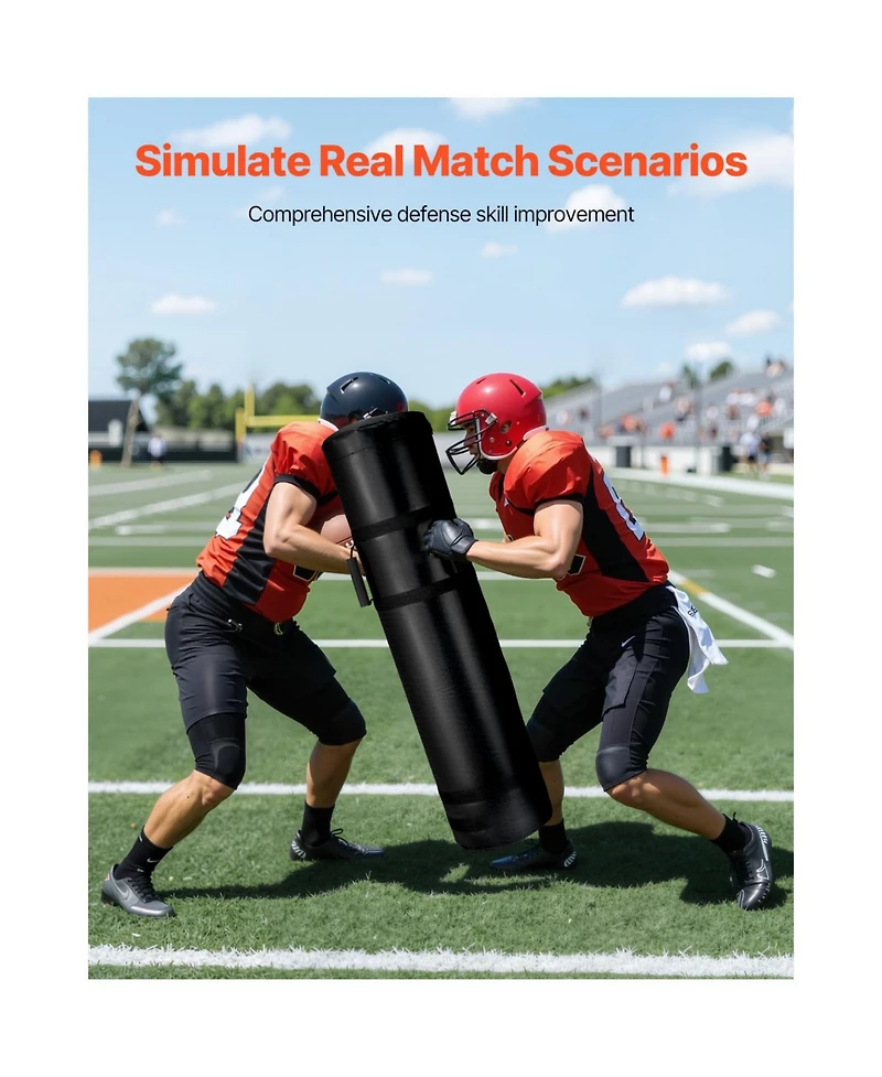Vevor 47in Football Tackling Dummy Blocking Pad Practice Equipment with Handle 1PCS