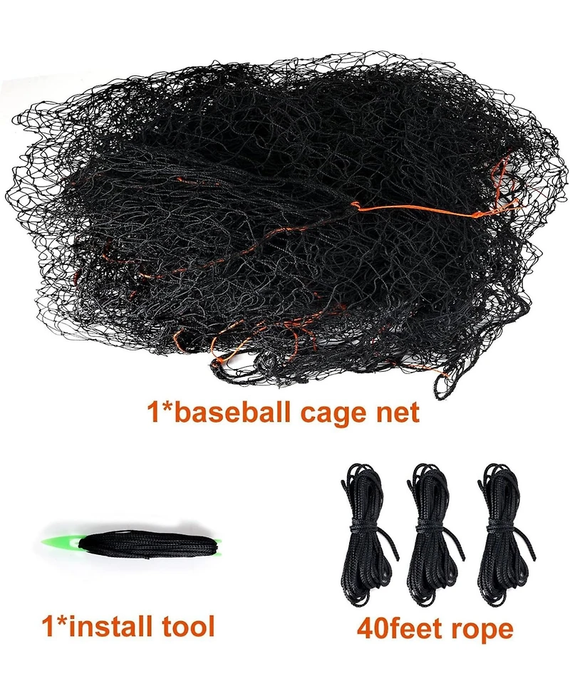 Aoligeijs 12x55ft Portable Baseball Batting Cage for Practice