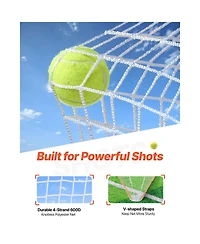 Vevor 6'x6' Lacrosse Goal Net Portable Backyard Training Equipment Carry Bag