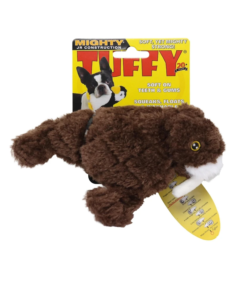 Mighty Jr Arctic Walrus, Durable Plush Squeaky Dog Toy