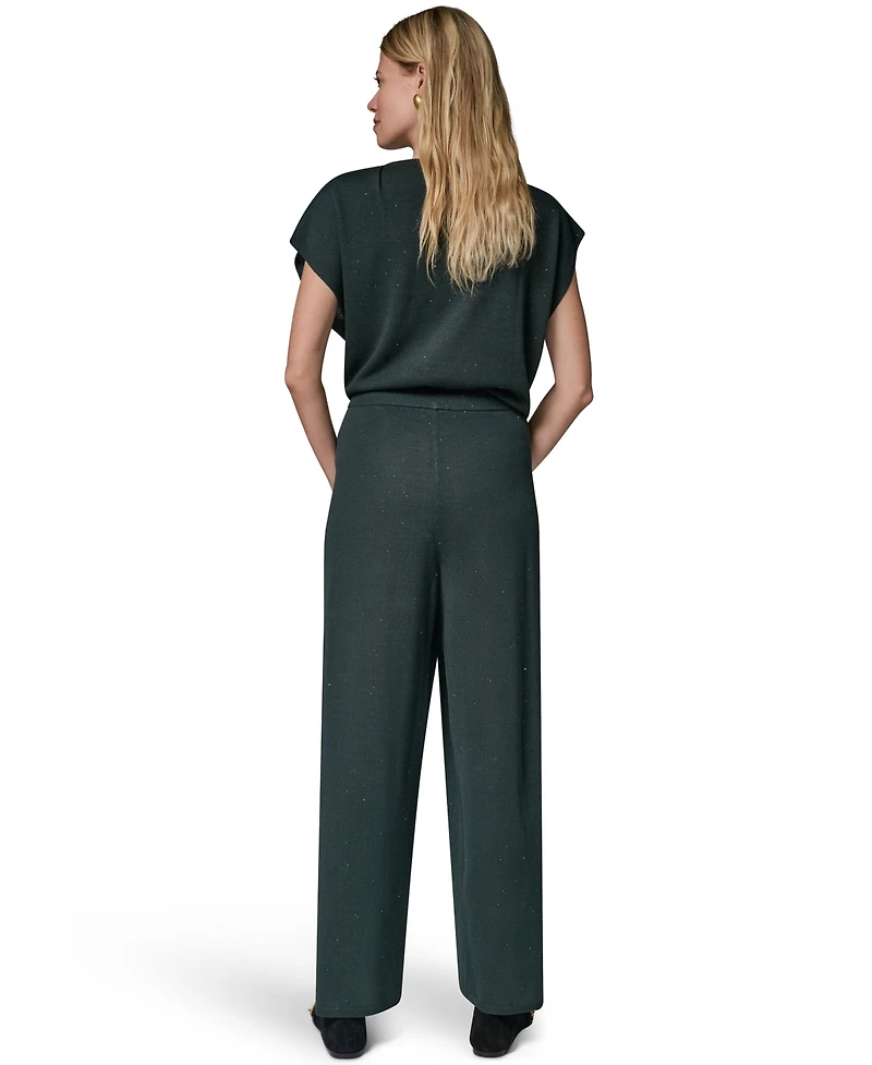 Donna Karan New York Women's Sequin Wide-Leg Pull-On Pants
