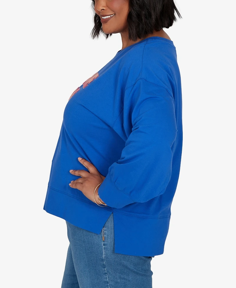 Ruby Rd. Plus Game Day Graphic Terry Sweatshirt