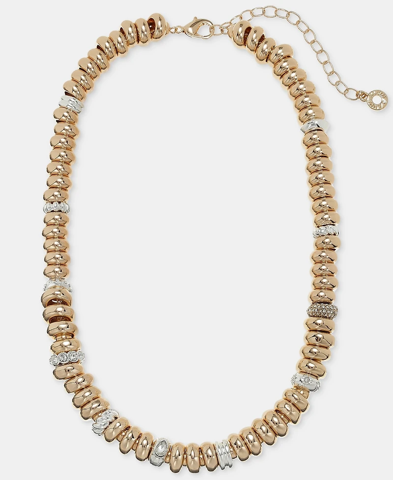 Anne Klein Crystal Beaded All-Around Collar Necklace, 16" + 3" extender
