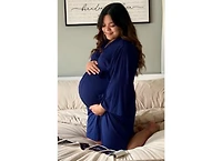 Pinkblush Women's Navy Blue Delivery/Nursing Robe