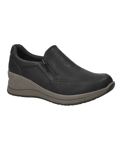 Easy Street Women's Nita Slip-Resistant Wedge Sneakers