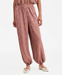 And Now This Petite Pull-On Balloon Satin Jacquard Pants, Macy's Exclusive