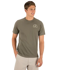Hurley Men's Subtle Logo Artwork At The Left Chest T-Shirt