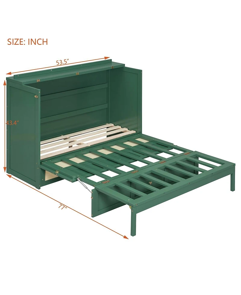 Streamdale Furniture Full Size Murphy Bed with Large Drawers