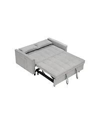 Streamdale Furniture Corduroy Modular Sleeper Sofa with Pull Out Bed