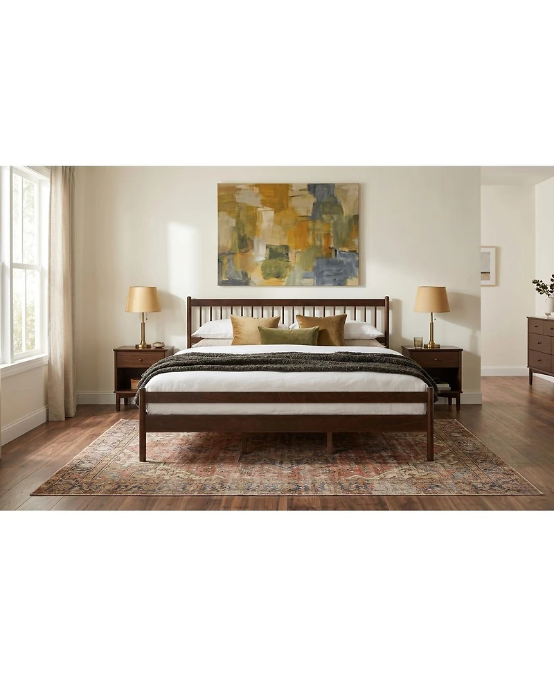 Streamdale Furniture Traditional King Size Pinewood Bed with Headboard and Footboard