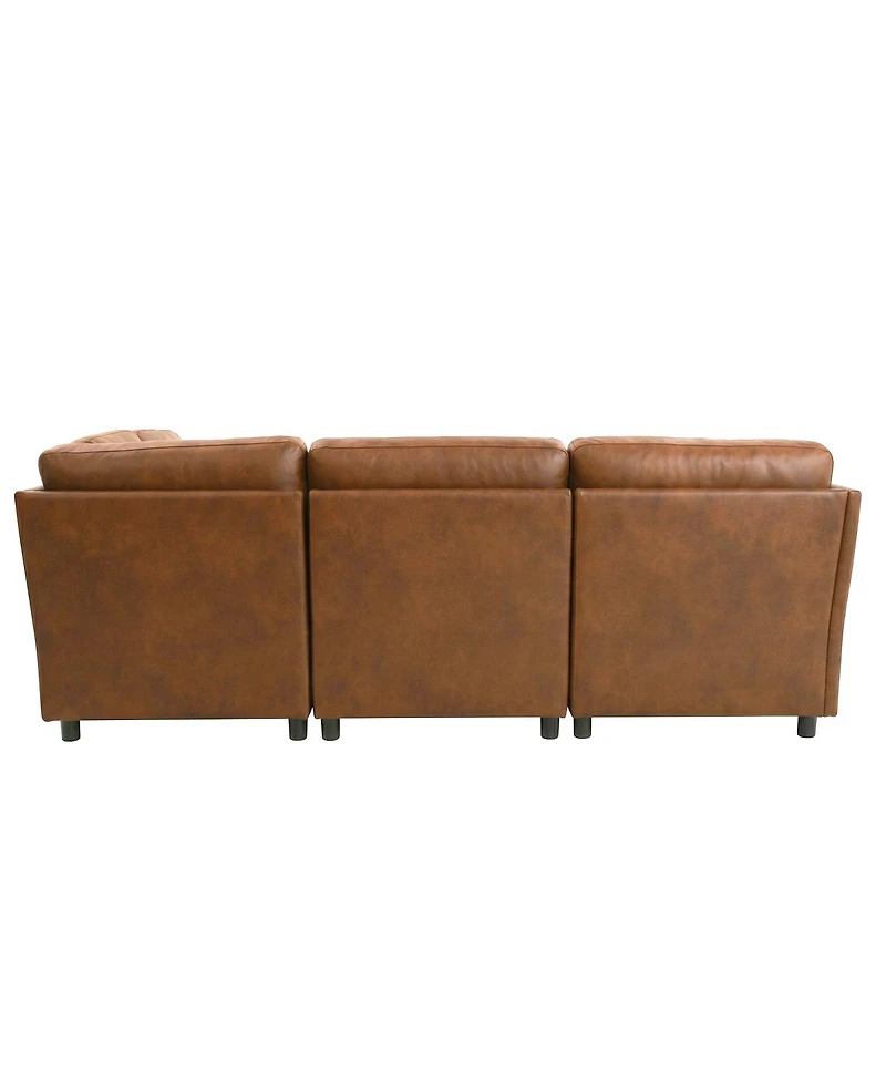 Streamdale Furniture Modern Modular Corner Sofa Foil fabric Freely Configurable