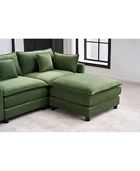 Streamdale Furniture Modular U-Shaped Cloud Sectional Sofa with Storage