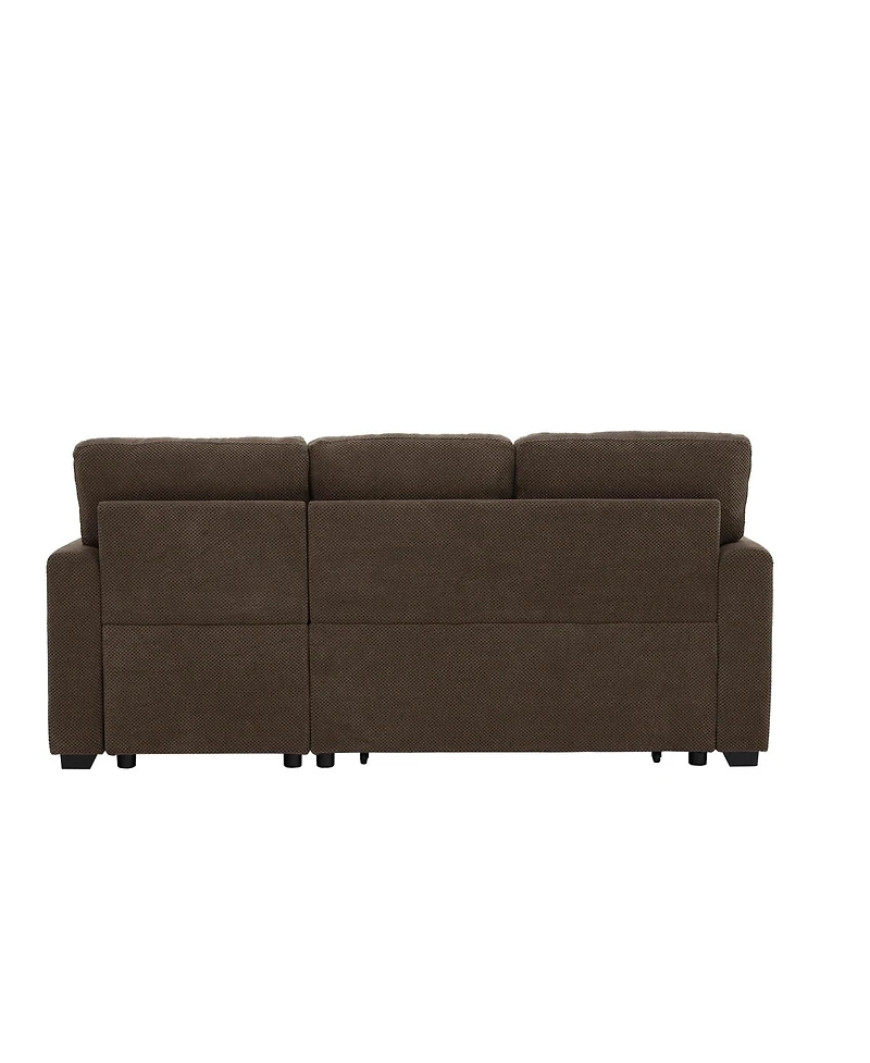 Streamdale Furniture Reversible Sectional Sleeper Sofa with Storage