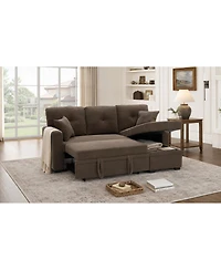 Streamdale Furniture Reversible Sectional Sleeper Sofa with Storage