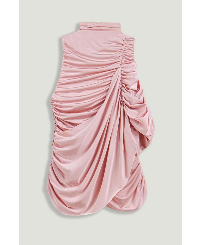 Nocturne Women's Asymmetric Sleeve Draped Blouse