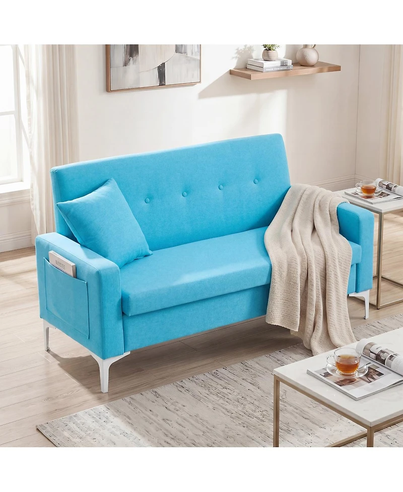 Streamdale Furniture 57" Double Sofa with Storage - Stylish Couch for Living Room