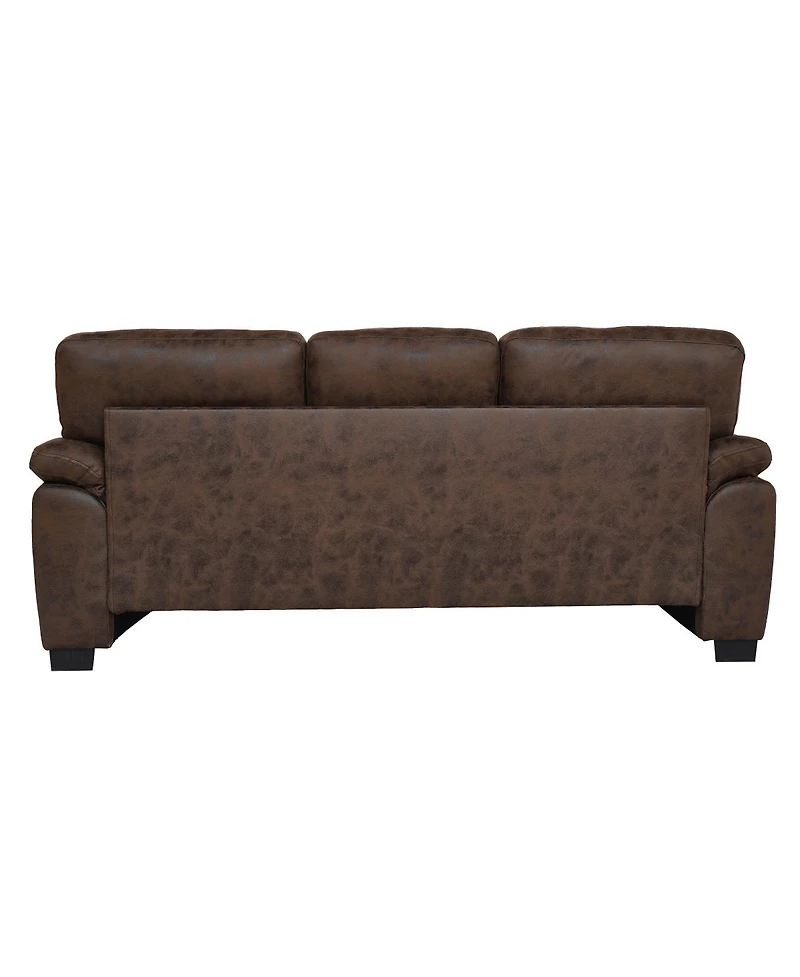 Streamdale Furniture 81" Modern Foil Fabric 3-Seater Sofa with Padded Armrests