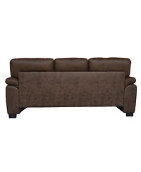 Streamdale Furniture 81" Modern Foil Fabric 3-Seater Sofa with Padded Armrests