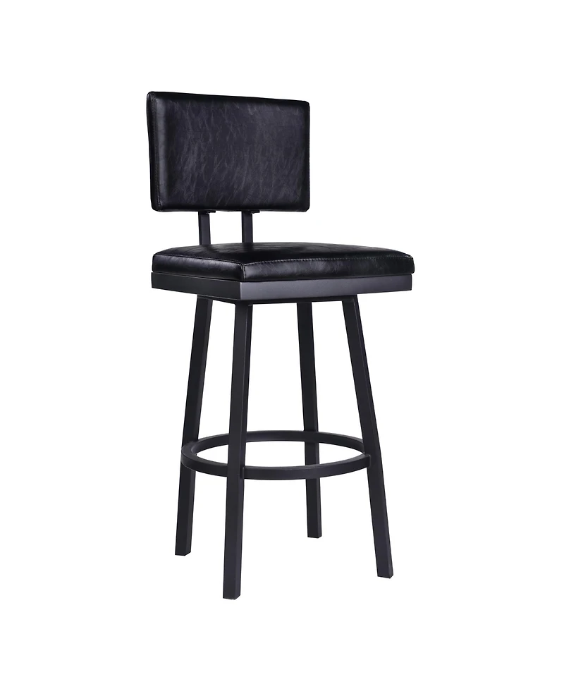 HomeRoots 26" Iron Swivel Counter Height Bar Chair